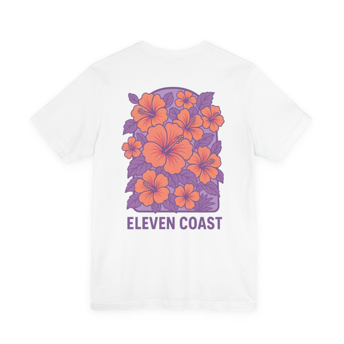 T Shirt For Men Casual Hibiscus Floral Lavender 