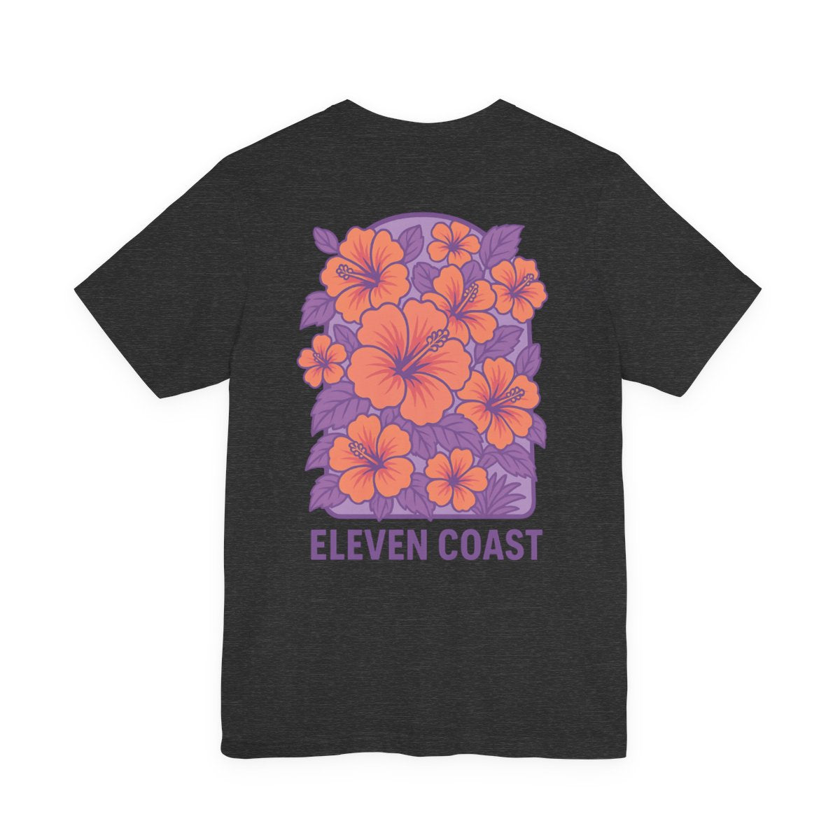 T Shirt For Men Casual Hibiscus Floral Lavender 