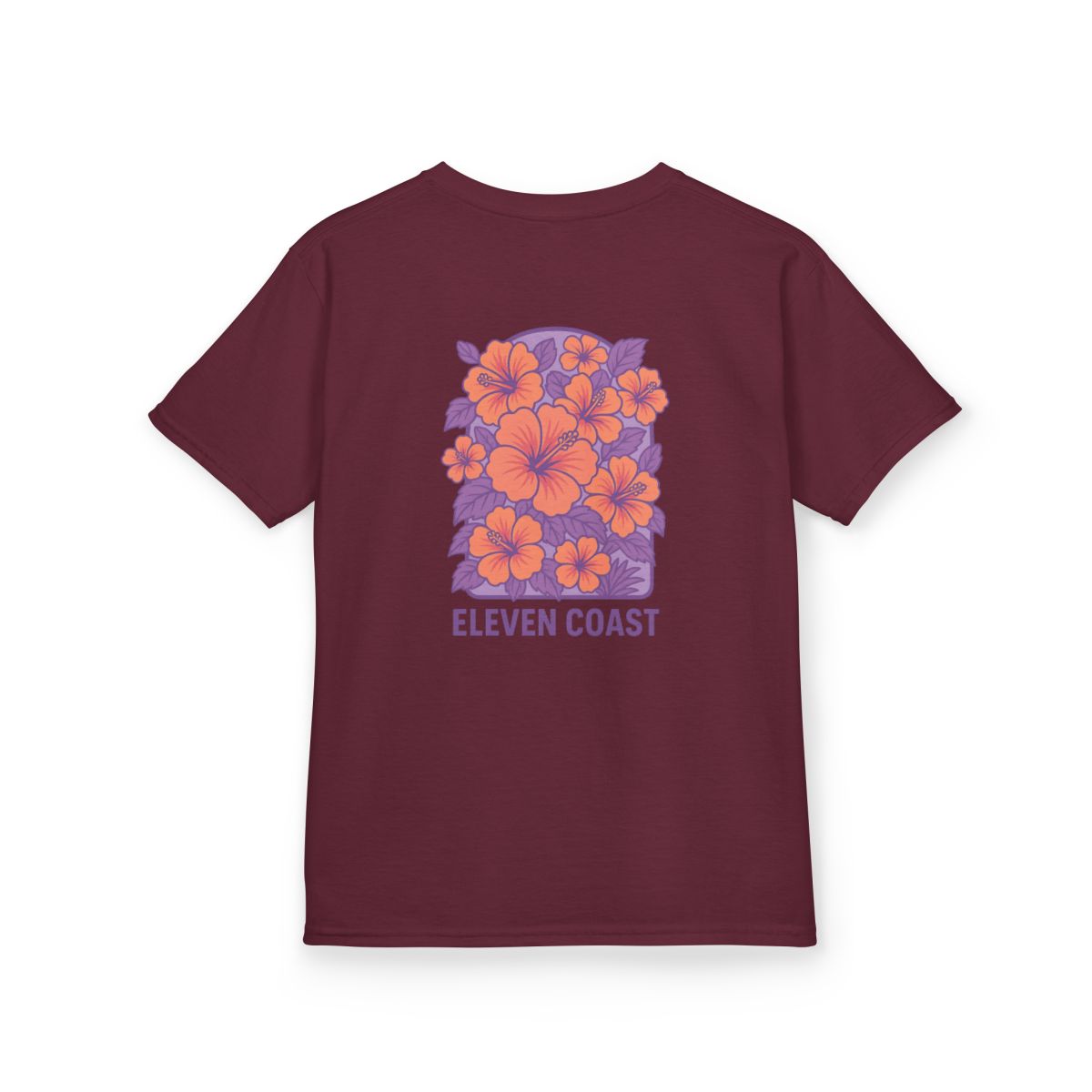 Kids Floral Hibiscus Shirt Lavender 