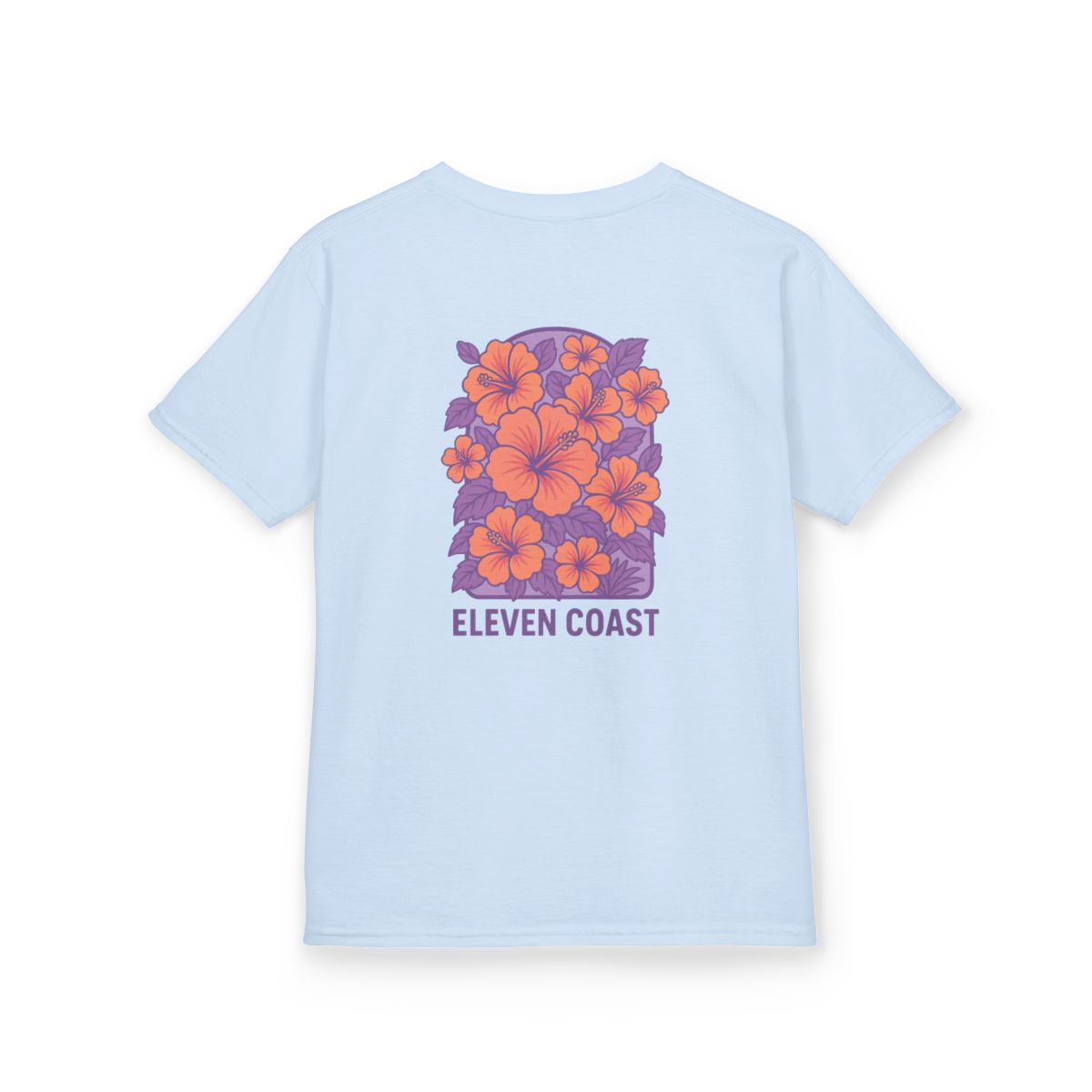 Kids Floral Hibiscus Shirt Lavender #en:color_light-blue,fr:couleur_bleu-clair