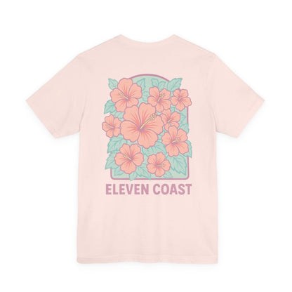 Men's Hibiscus Floral T-Shirt Dawn Pink 