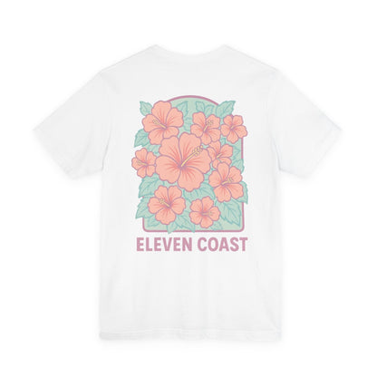 Men's Hibiscus Floral T-Shirt Dawn Pink 