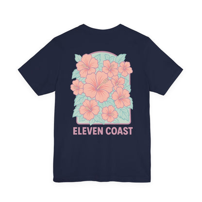 Men's Hibiscus Floral T-Shirt Dawn Pink 