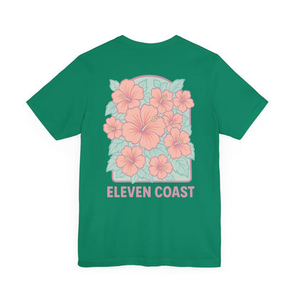 Men’s Hibiscus Floral T-Shirt Pink 