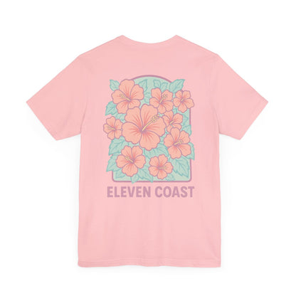 Men’s Hibiscus Floral T-Shirt Pink 