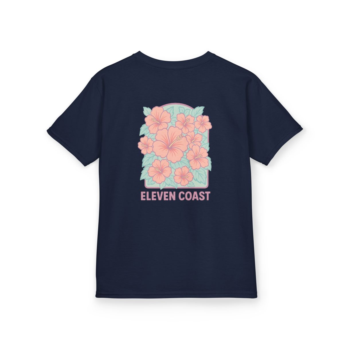 Kids Floral Hibiscus Shirt Pink #en:color_navy