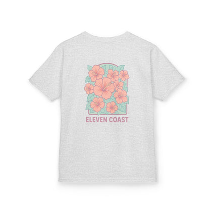 Kids Floral Hibiscus Shirt Pink 