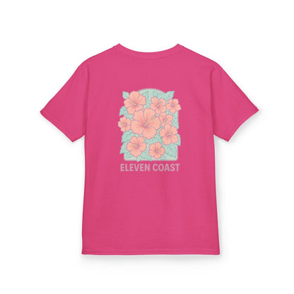 Kids Floral Hibiscus Shirt Pink 