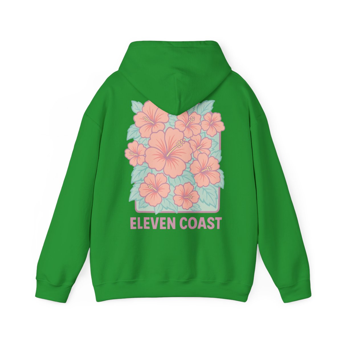 Hibiscus Floral Pink Hoodie For Men 