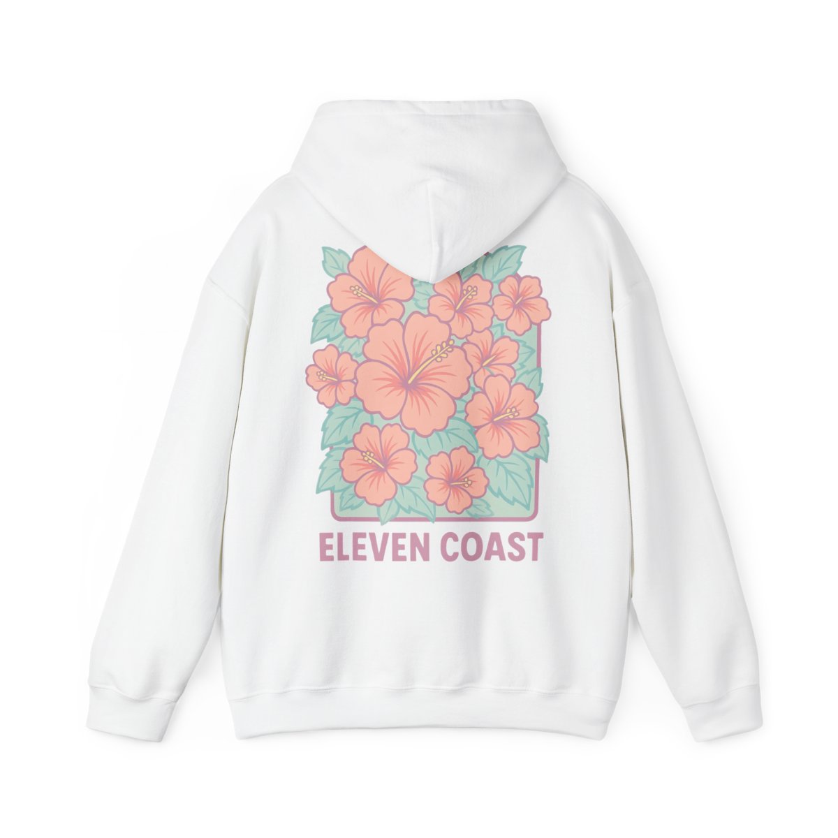 Hibiscus Floral Pink Hoodie For Men 