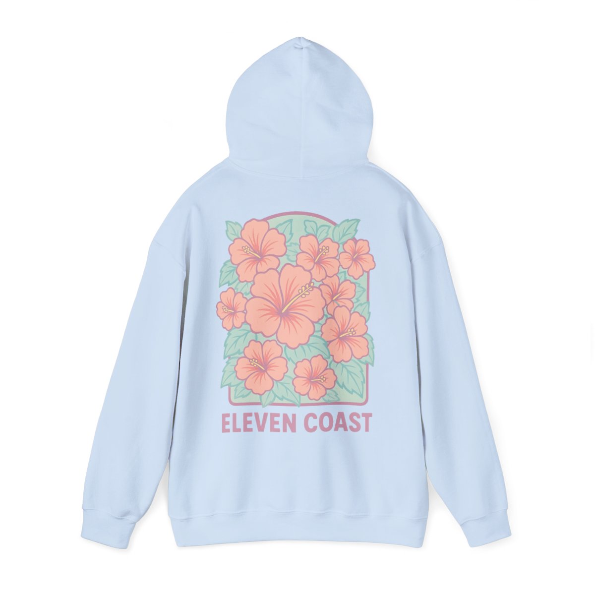 Hibiscus Floral Pink Hoodie For Men 