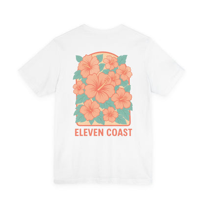 Men's Hibiscus Floral Orange T-Shirt 