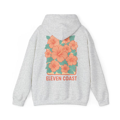 Men's Floral Orange Hoodie Warmth Comfort 