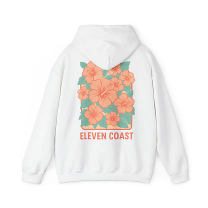 Men's Floral Orange Hoodie Warmth Comfort 