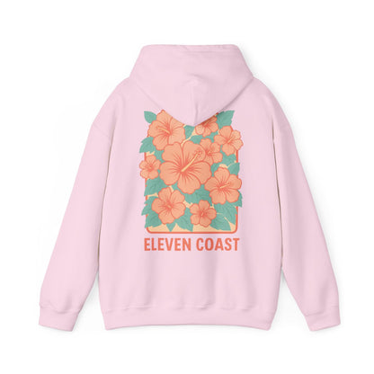 Men's Floral Orange Hoodie Warmth Comfort 