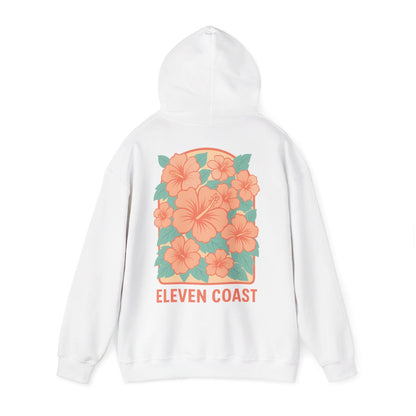Men's Floral Orange Hoodie Warmth Comfort 