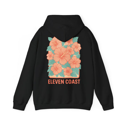 Men's Floral Orange Hoodie Warmth Comfort 