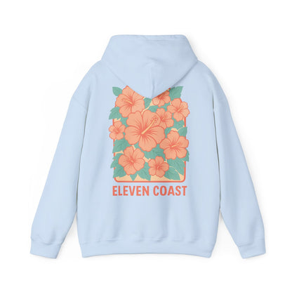 Men's Floral Orange Hoodie Warmth Comfort 