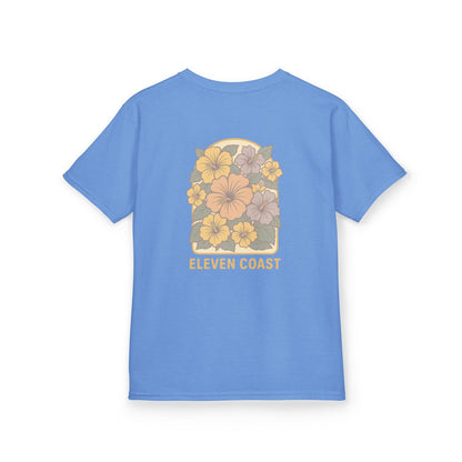 Kids Floral Hibiscus Tee Lemon Zest 