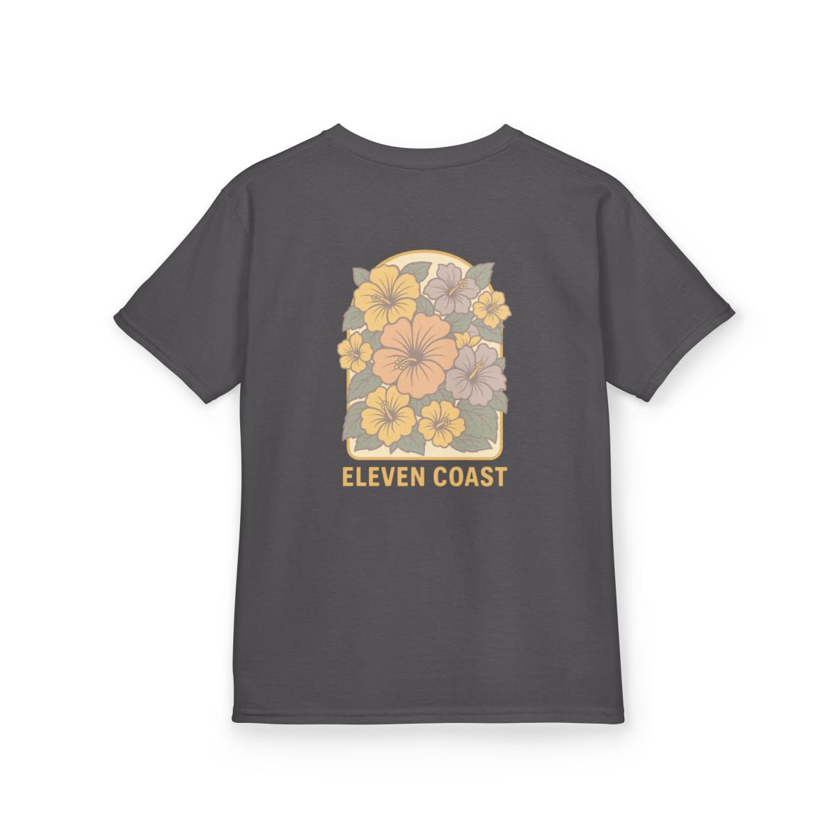 Kids Floral Hibiscus Tee Lemon Zest 