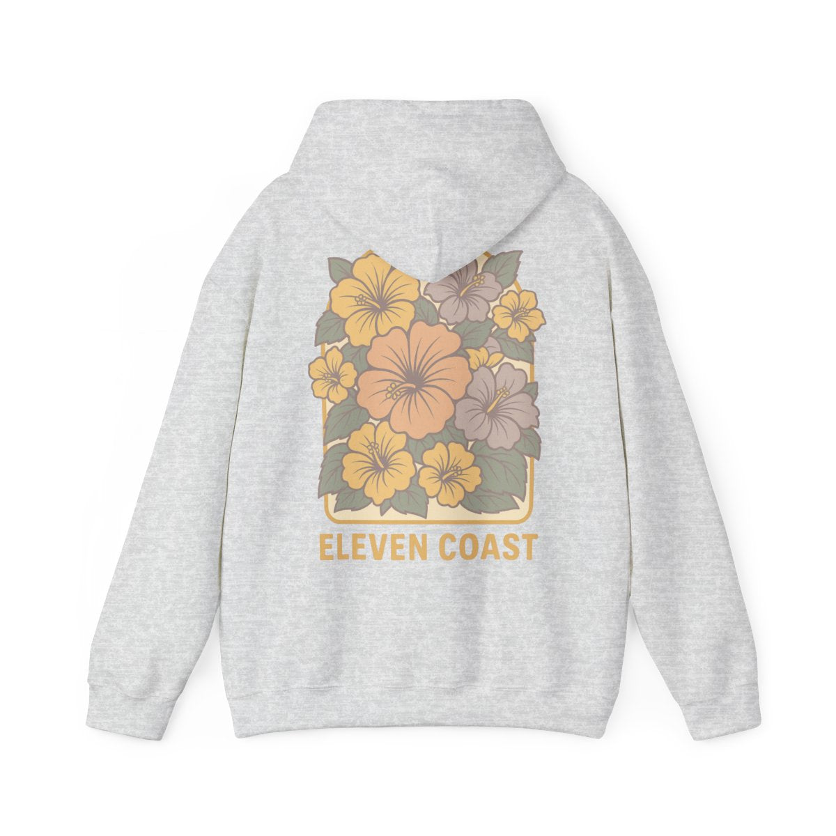 Lemon Zest Floral Hoodie For Men #en:color_ash,fr:couleur_cendre