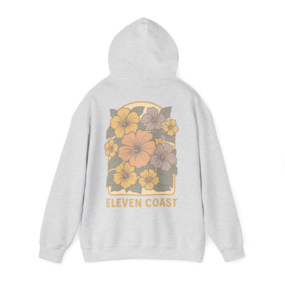 Floral Hibiscus Lemon Zest Hoodie Women 
