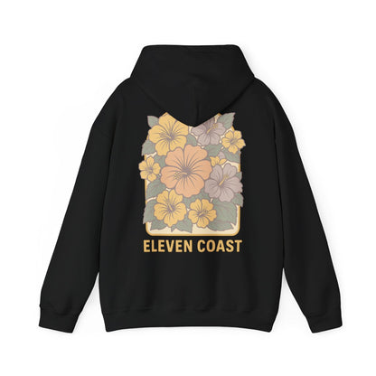 Floral Hibiscus Lemon Zest Hoodie Women 