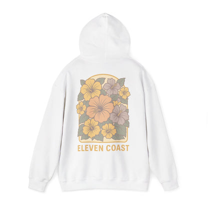 Floral Hibiscus Lemon Zest Hoodie Women 