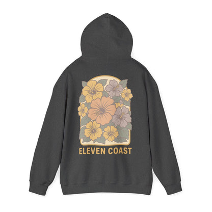 Floral Hibiscus Lemon Zest Hoodie Women 