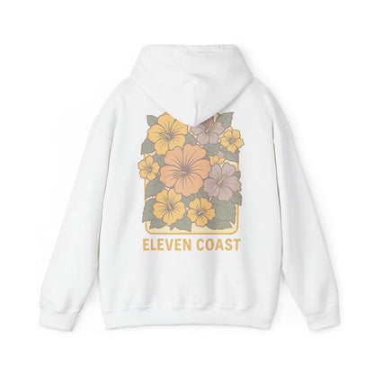Floral Hibiscus Lemon Zest Hoodie Women 