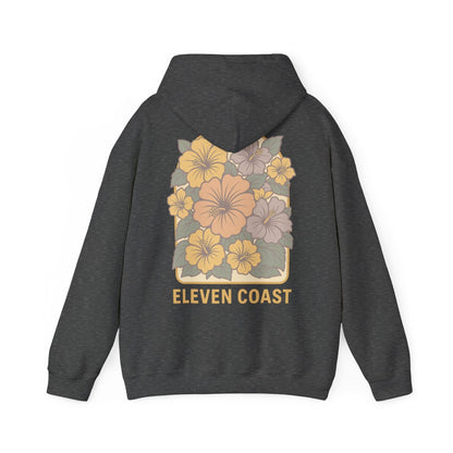 Floral Hibiscus Lemon Zest Hoodie Women 