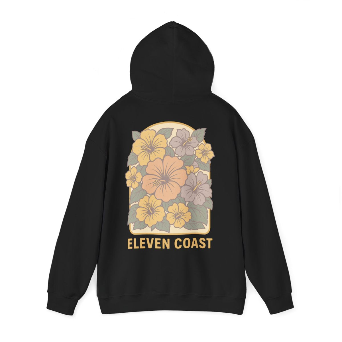 Floral Hibiscus Lemon Zest Hoodie Women 