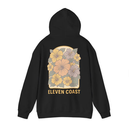 Floral Hibiscus Lemon Zest Hoodie Women 