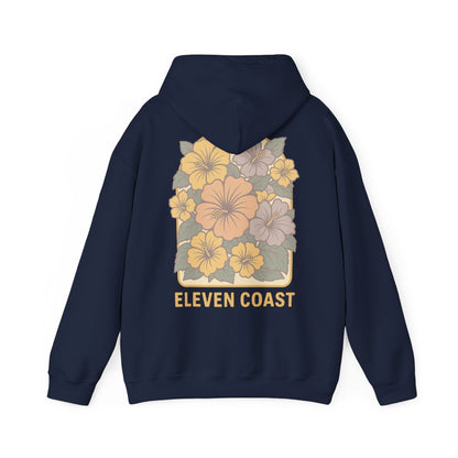 Floral Hibiscus Lemon Zest Hoodie Women 