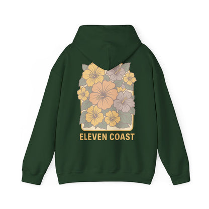 Floral Hibiscus Lemon Zest Hoodie Women 