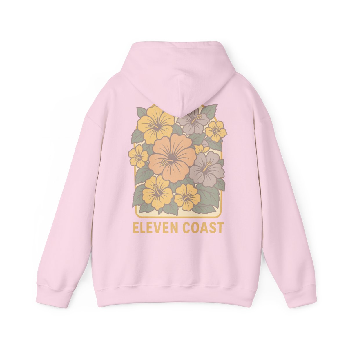 Floral Hibiscus Lemon Zest Hoodie Women 