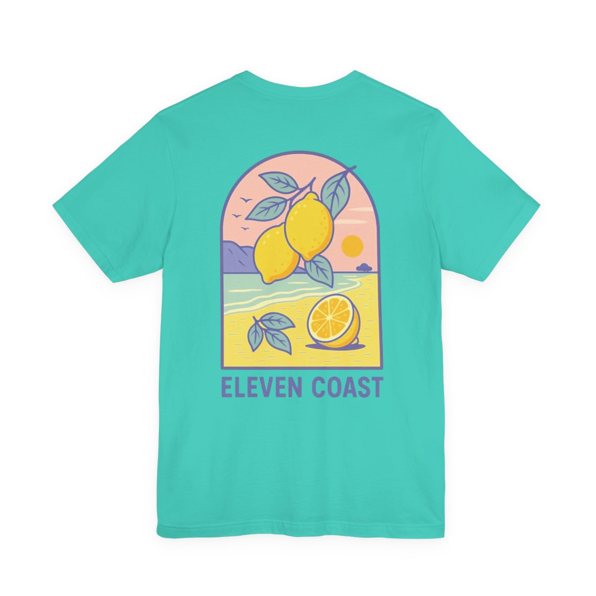 Lavender Lemon T-Shirt For Women #en:color_teal,fr:couleur_turquoise