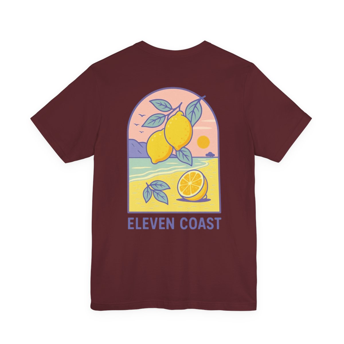 Lavender Lemon T-Shirt For Women #en:color_maroon,fr:couleur_bordeaux