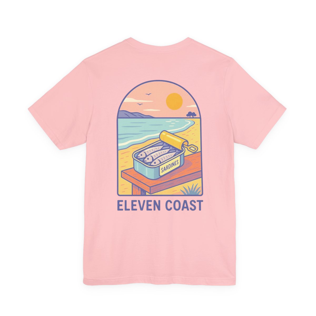Seaside Scene T-Shirt For Women Lavender #en:color_pink,fr:couleur_rose