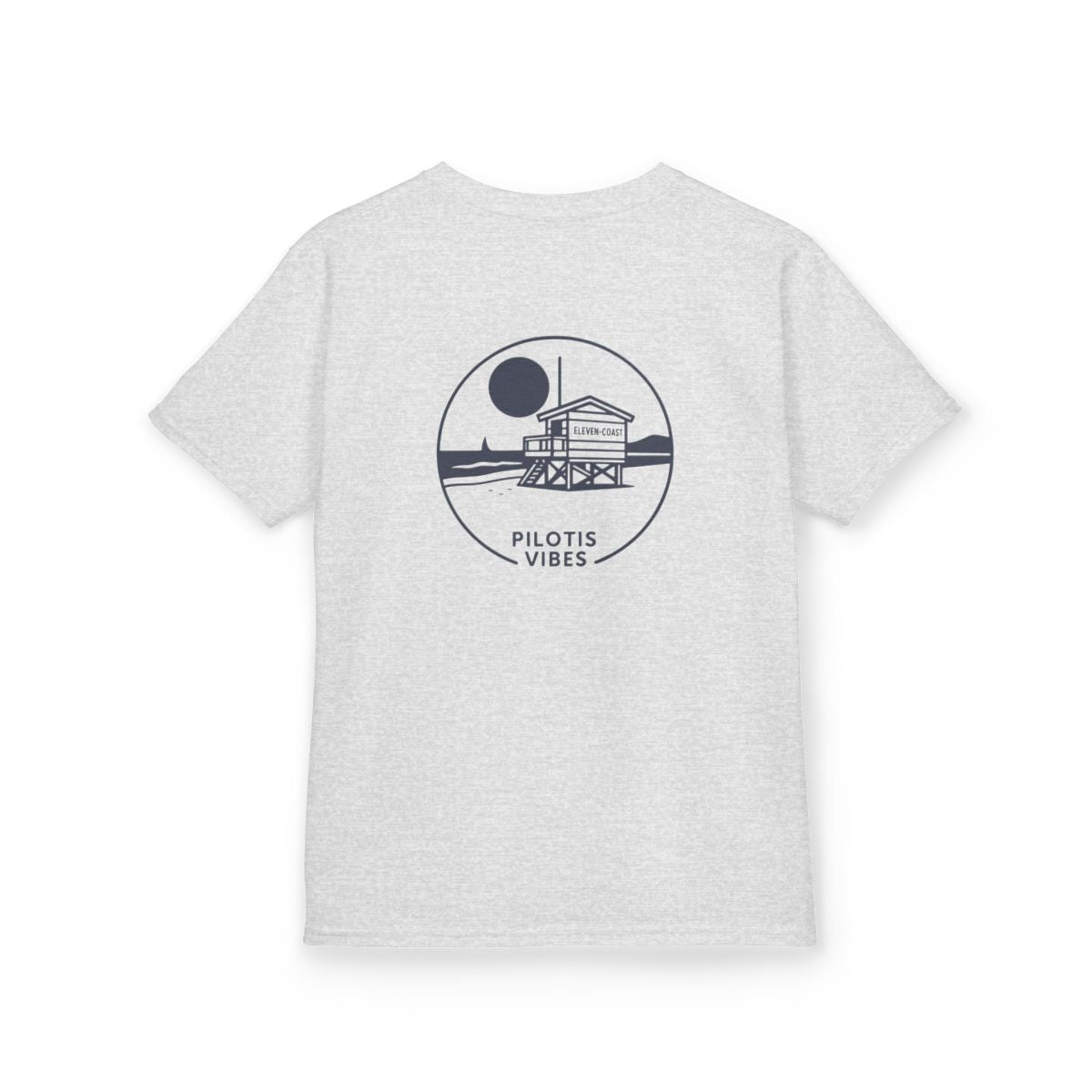 Kids Lifeguard Hut Tee Pilotis Vibes #en:color_ash,fr:couleur_cendre