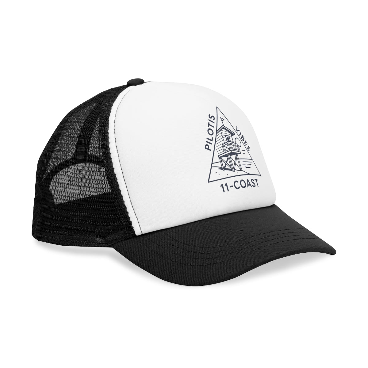 Men’s Navy Badge Cap Pilotis Vibes #en:color_black,fr:couleur_noir