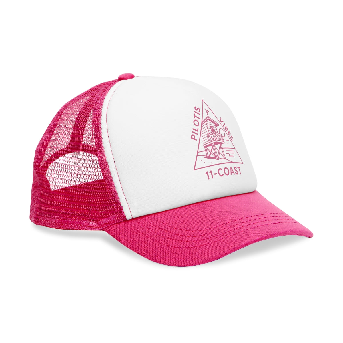 Men's Pilotis Vibes Badge Cap Pink #en:color_pink,fr:couleur_rose