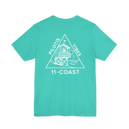 Mens Pilotis Vibes T-Shirt Geometric Badge 