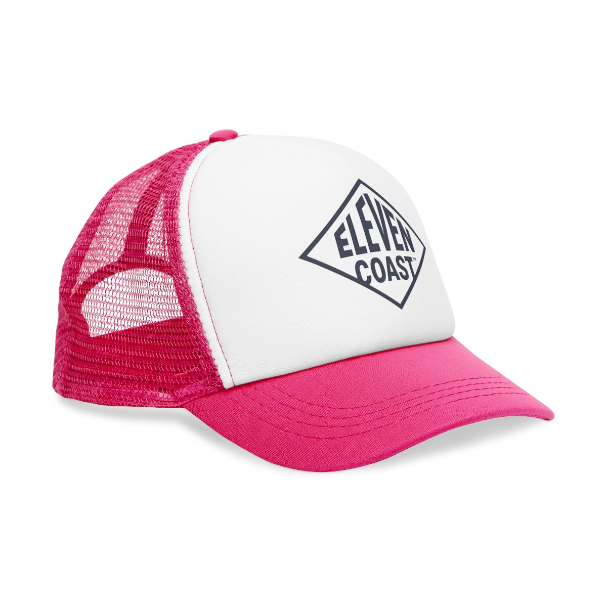 Navy Geometric Logo Cap For Women #en:color_pink,fr:couleur_rose