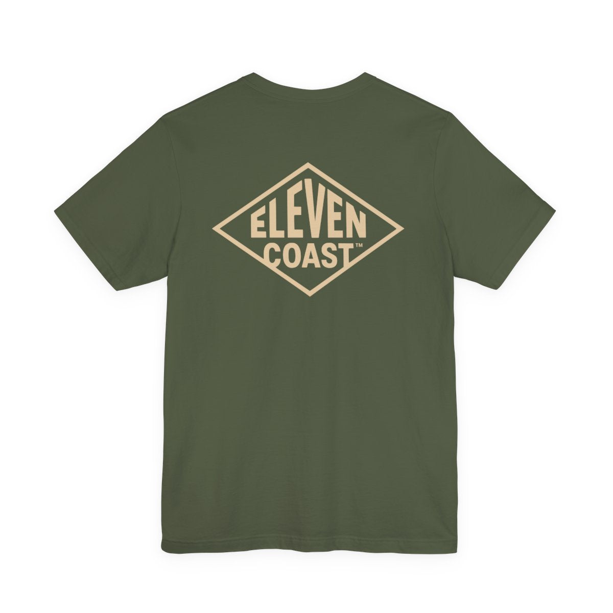Sand Beige Logo T-Shirt For Men #en:color_military-green,fr:couleur_vert-militaire