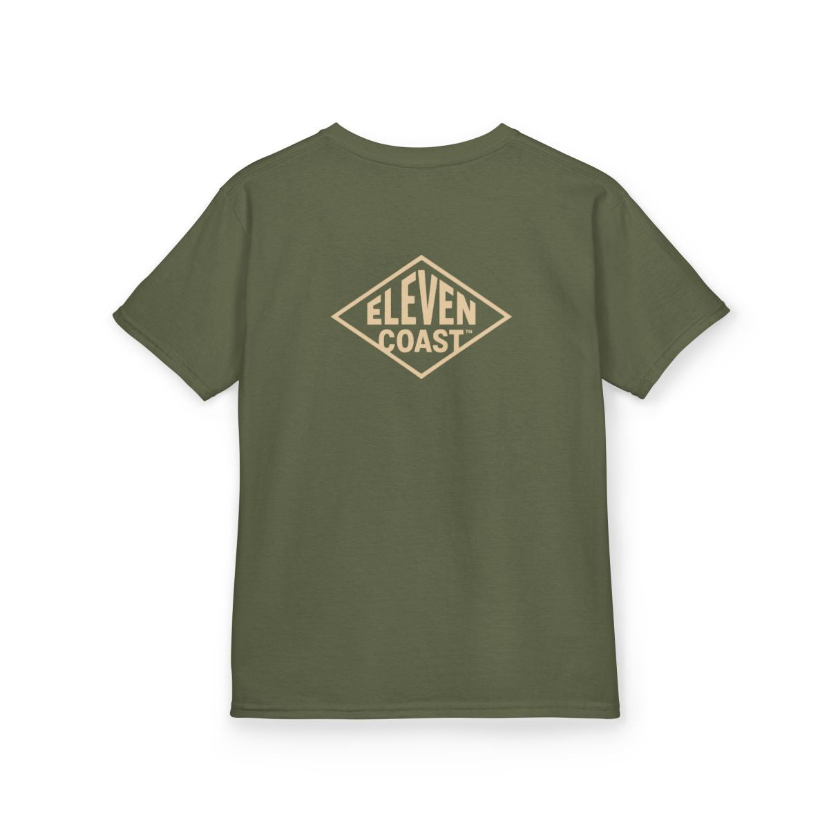 Kids Geometric Logo Tee Sand Beige #en:color_military-green,fr:couleur_vert-militaire