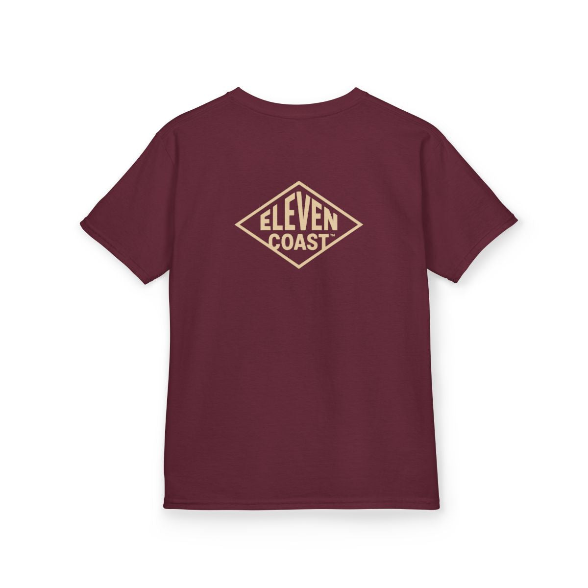 Kids Geometric Logo Tee Sand Beige #en:color_maroon,fr:couleur_bordeaux
