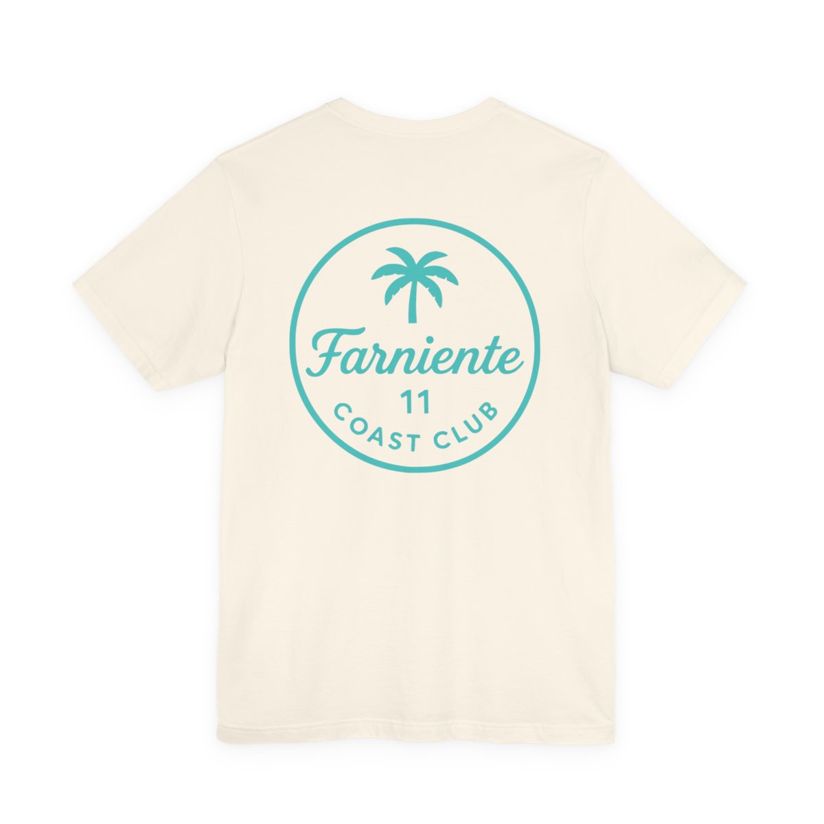 Men's Mint Aqua Farniente Badge T-Shirt #en:color_natural,fr:couleur_naturel