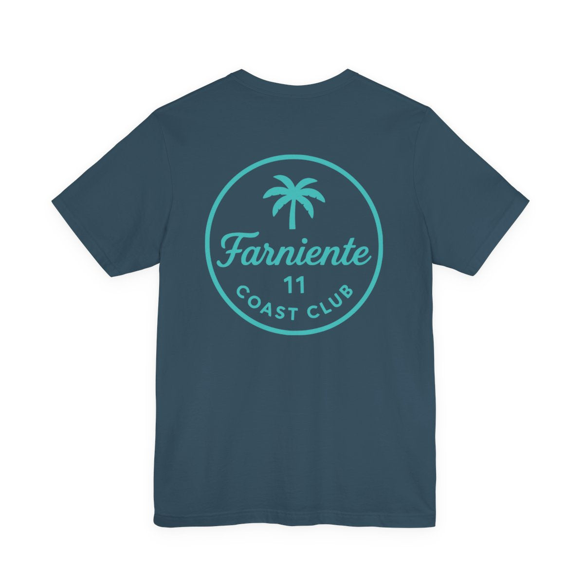 Men's Mint Aqua Farniente Badge T-Shirt #en:color_deep-teal,fr:couleur_turquoise-fonce