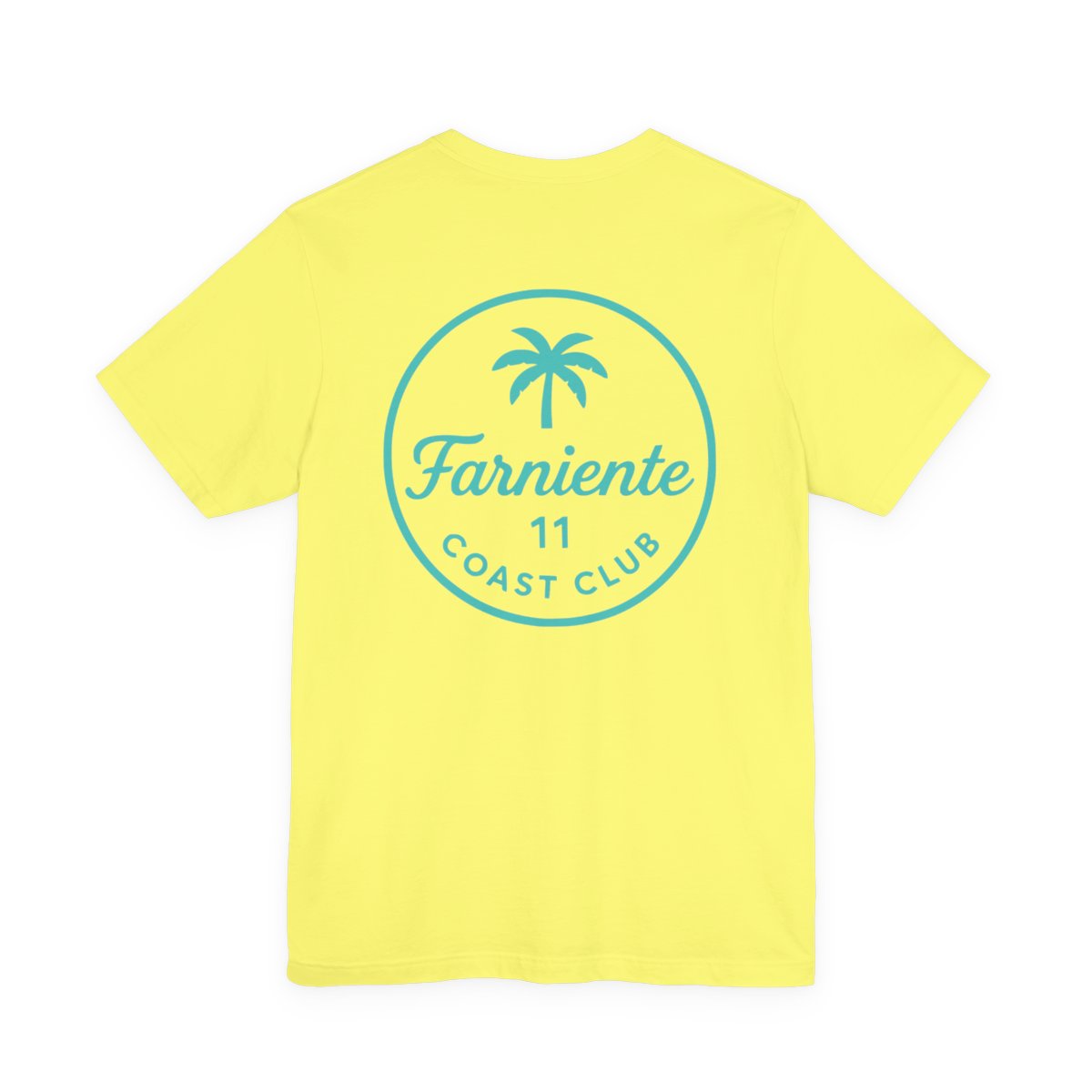 Men's Mint Aqua Farniente Badge T-Shirt #en:color_yellow,fr:couleur_jaune